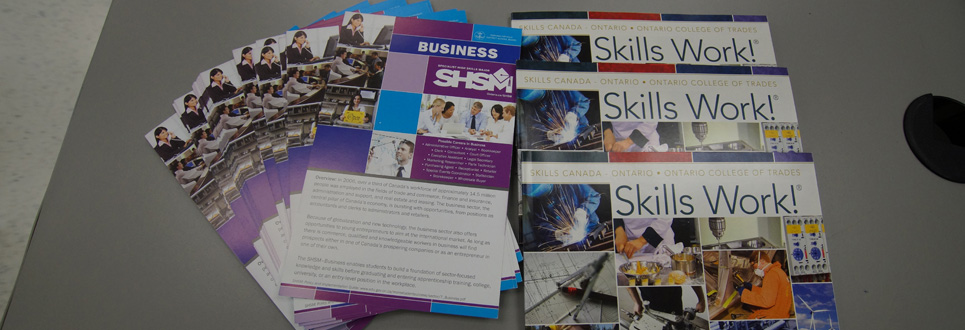 brochures and flyers on program